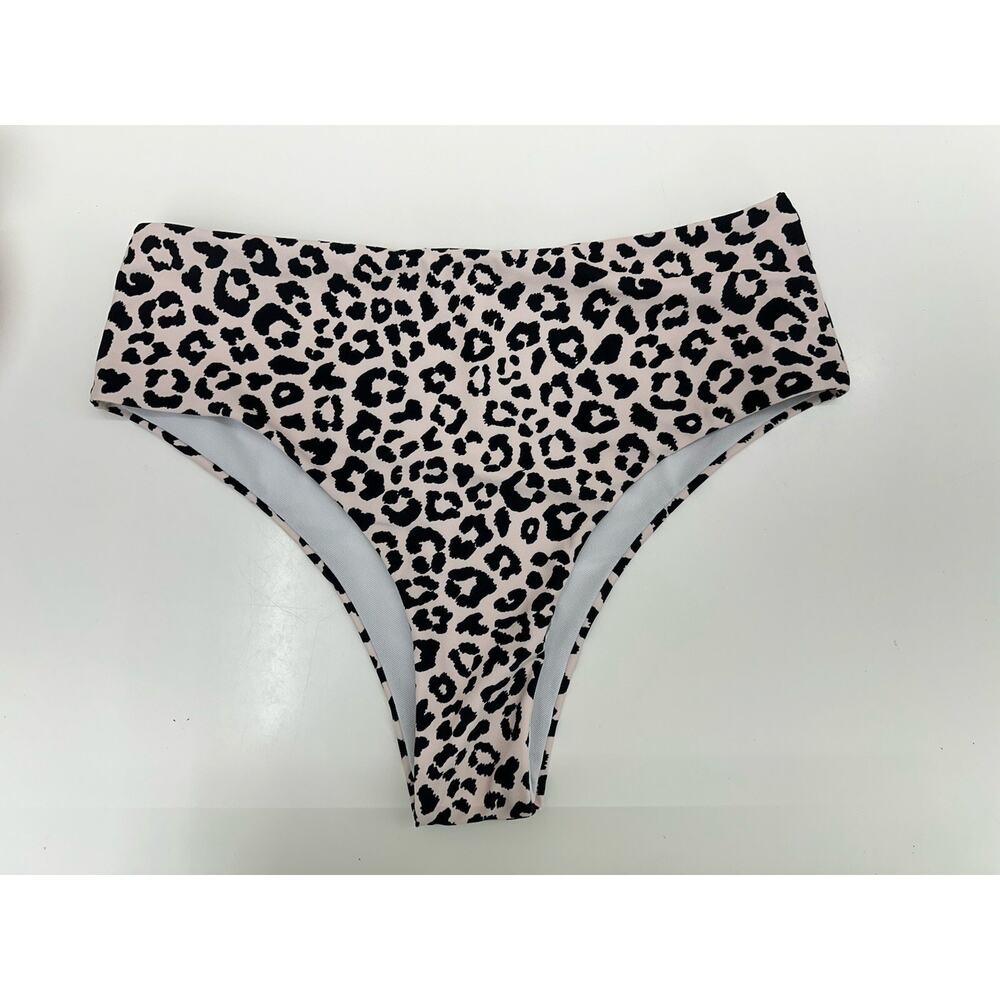 Shein Womens Swimsuit Bikini Bottoms Size Medium Animal Print